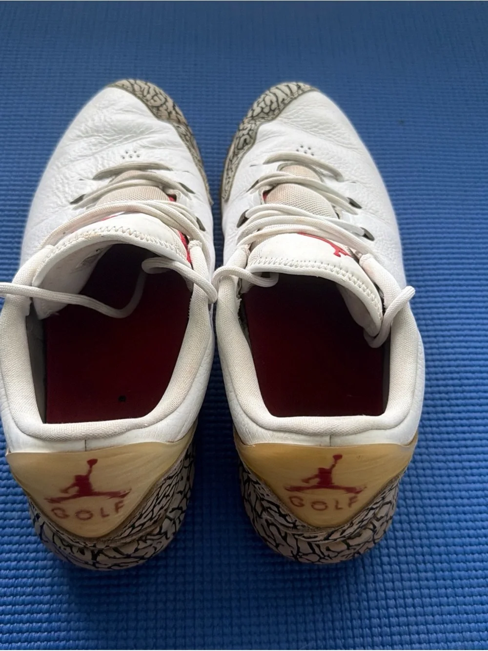 Size 10.5 Air Jordan ADG Golf Shoes, Men, White Cement, Spikeless. SIZE M 10.5
